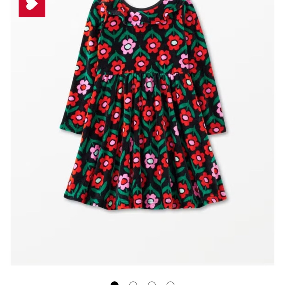 Hanna Andersson Red and Pink Floral Kids Dress - Picture 4 of 4